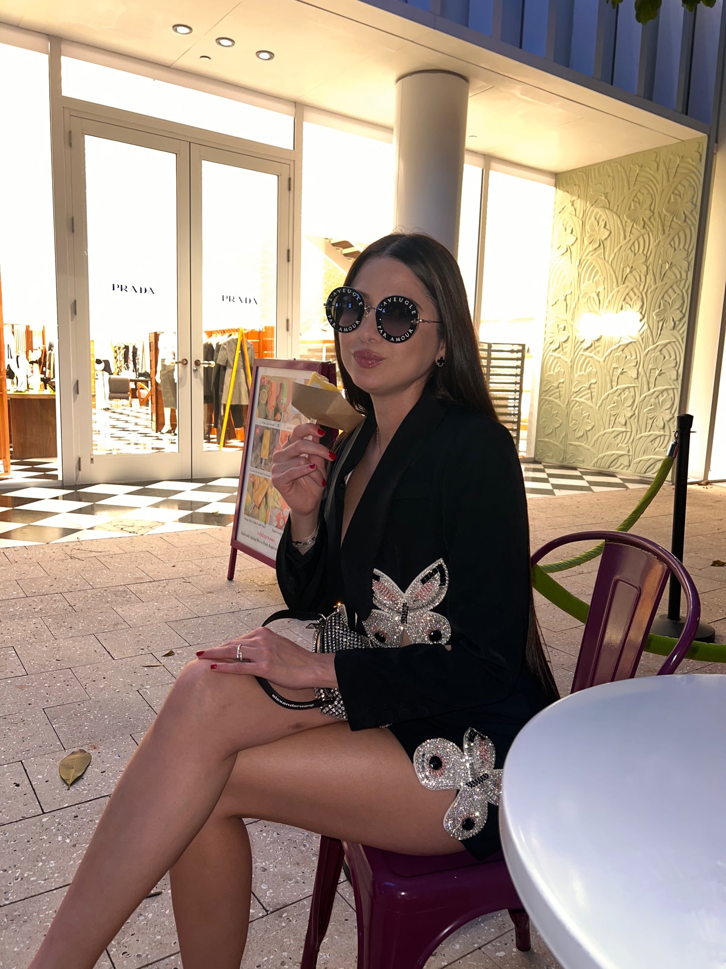 Butterfly Black Two Piece Set