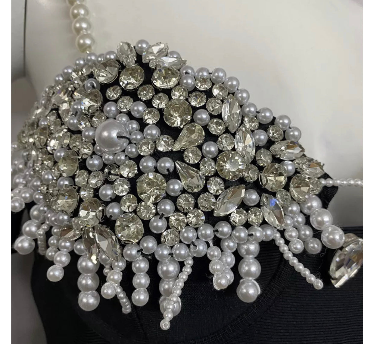 Pearl Diamond Bandage Dress